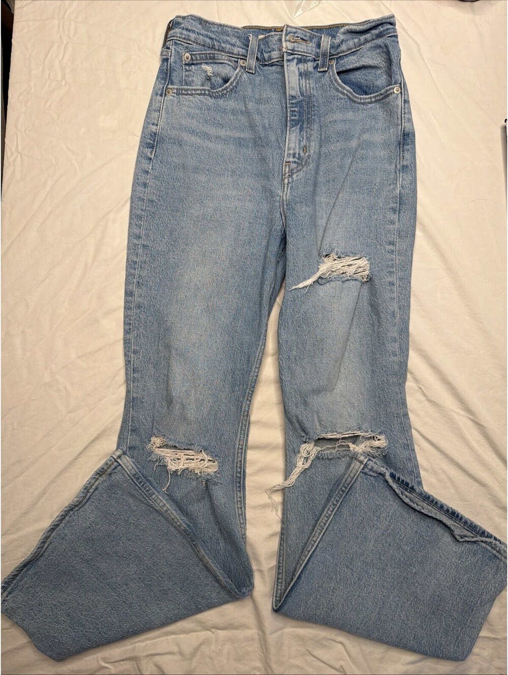 Levi’s Women’s 70s High Rise Premium Denim Flat Jeans Size 26 Zip Fly 380